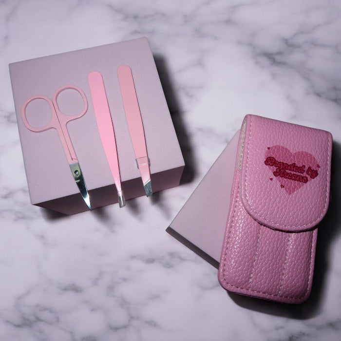 Branded By Arcane custom tweezer and scissor set