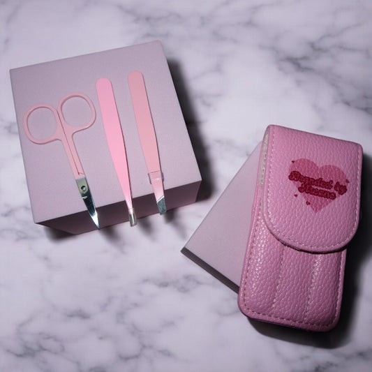 Branded By Arcane custom tweezer and scissor set