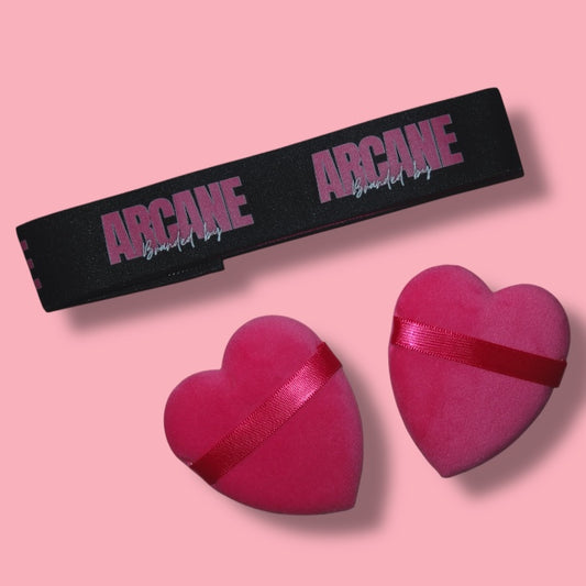 Branded by Arcane wig band with attachable ear guards