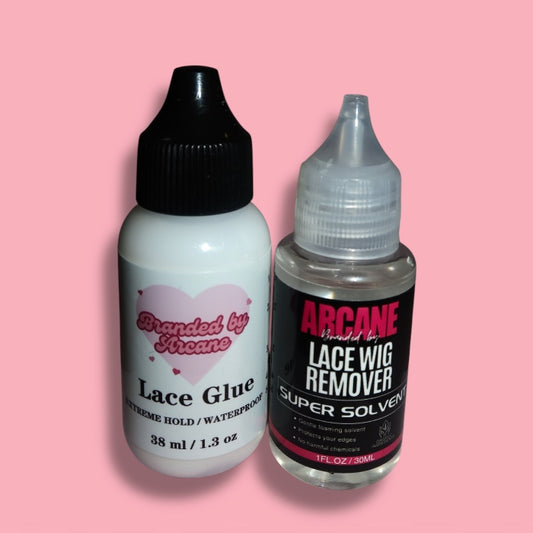 Branded by Arcane Sport lace glue & remover combo